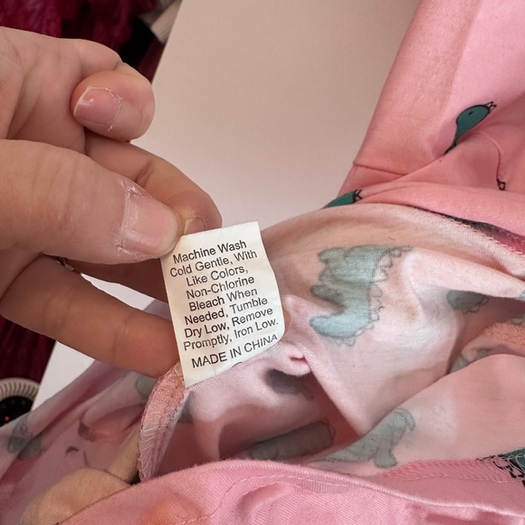Women’s Unique Pink Dinosaur Pajama Romper - Picture 5 of 5